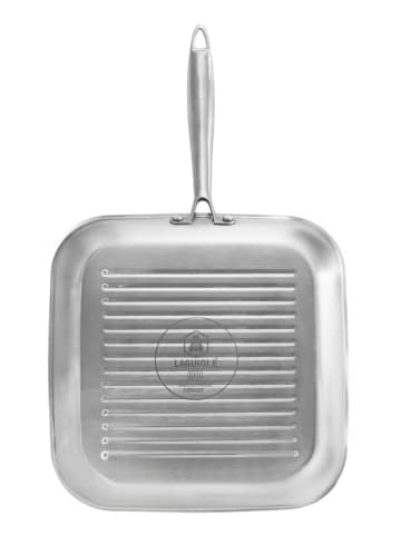 Laguiole Grillpfanne "Black Steel" in Silber - (L)32 x (B)32 cm