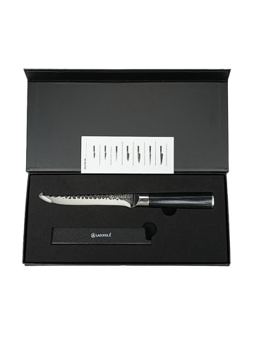 Laguiole Nóż uniwersalny "Sen" w kolorze czarnym - wys. 26 cm