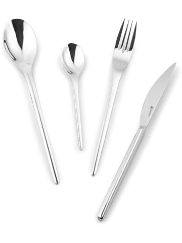 Laguiole 24tlg. Besteckset "Jonquille" in Silber