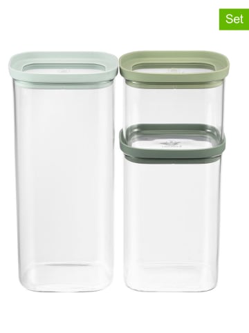 Laguiole 3-delige set: voorraadglazen groen