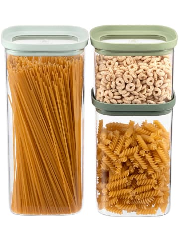 Laguiole 3er-Set: Vorratsgläser in Grün