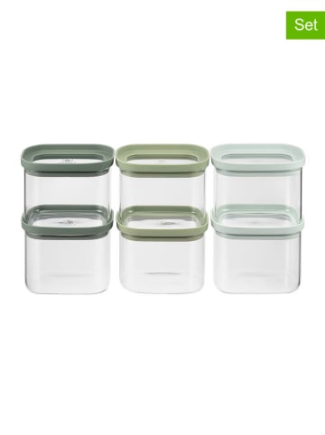 Laguiole 6-delige set: voorraadglazen groen