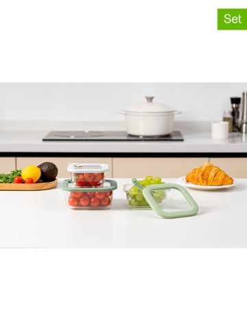 Laguiole Pojemniki (3 szt.) w kolorze zielonym