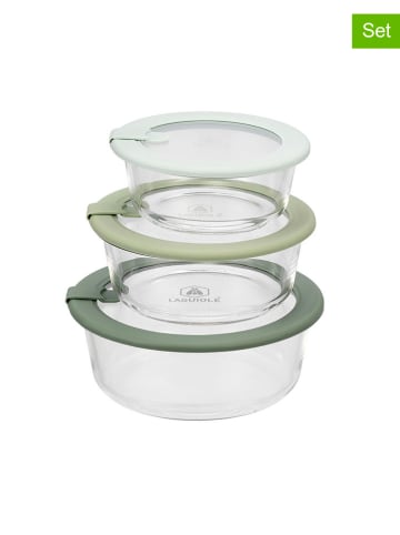 Laguiole Pojemniki (3 szt.) w kolorze zielonym