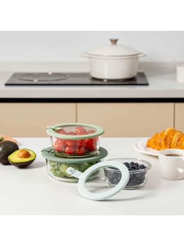 Laguiole 3-delige set: voorraadglazen groen