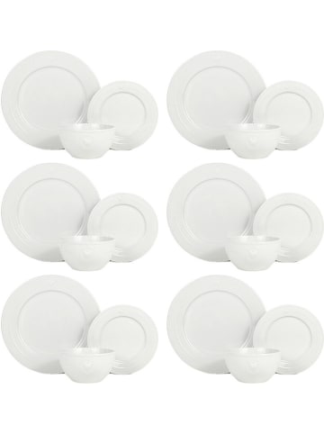 Laguiole 18tlg. Tafelservice ''Gallus'' in Weiß