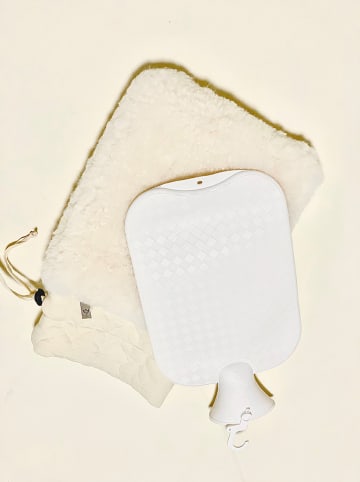 Kaiser Naturfellprodukte Wełniany termofor w kolorze kremowym - 2 l
