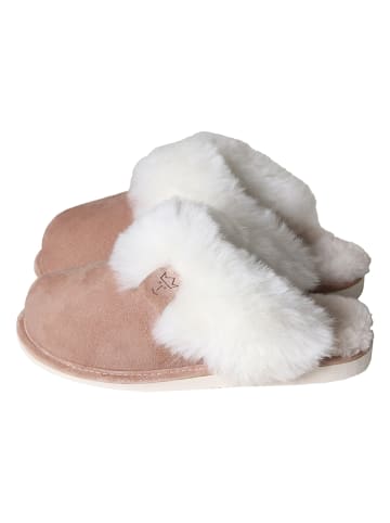 Kaiser Naturfellprodukte Pantoffels met lamsvacht bruin