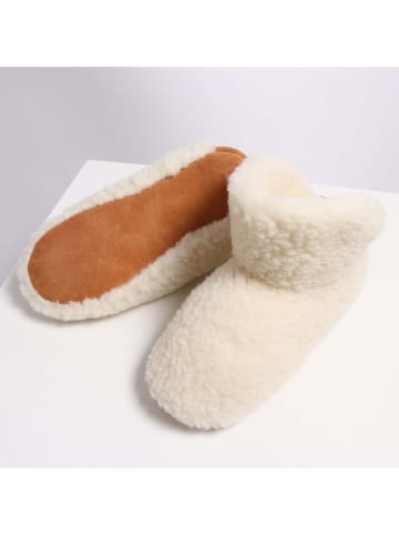 Kaiser Naturfellprodukte Leren pantoffels "Kim" beige