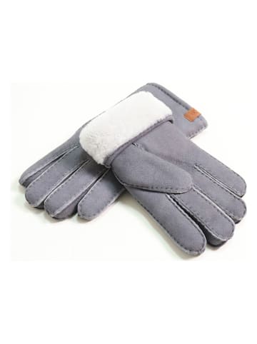 Kaiser Naturfellprodukte Lammfell-Fingerhandschuhe in Grau