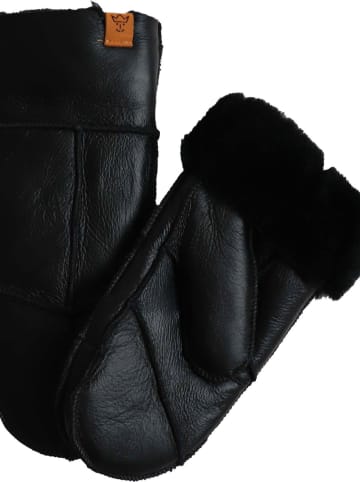 Kaiser Naturfellprodukte Wełniane rękawiczki "Nappa" w kolorze czarnym