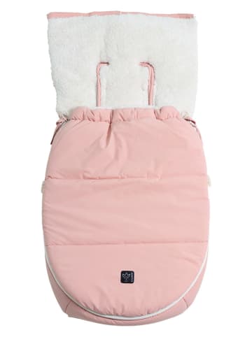 Kaiser Naturfellprodukte Voetenzak voor babyzitje "Hoody 2.0" lichtroze - (L)80 x (B)40 cm