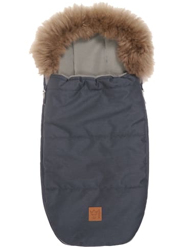 Kaiser Naturfellprodukte Thermo-voetenzak "Louis" donkerblauw - (L)98 x (B)45 cm