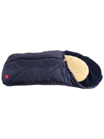 Kaiser Naturfellprodukte Voetenzak voor babyzitje "Little Sheepy" donkerblauw - (L)80 x (B)40 cm