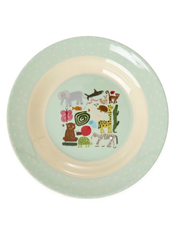 Rice Kom "Wildlife" mintgroen/crème - Ø 20 cm