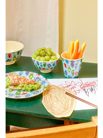 Rice Schale "Monster" in Hellblau/ Grün - 700 ml