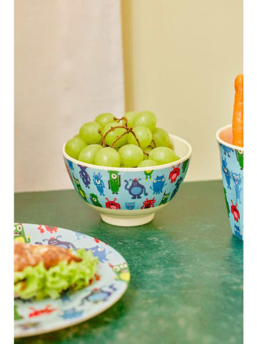 Rice Schale "Monster" in Hellblau/ Grün - 300 ml