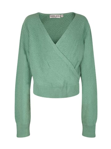 happy girls by Eisend Sweter w kolorze zielonym
