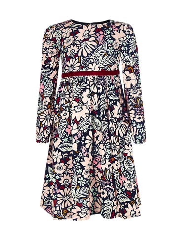 happy girls by Eisend Jurk donkerblauw/crème