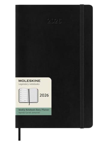 Moleskine Wochenplaner "2026" in Schwarz - (B)13 x (H)21 cm