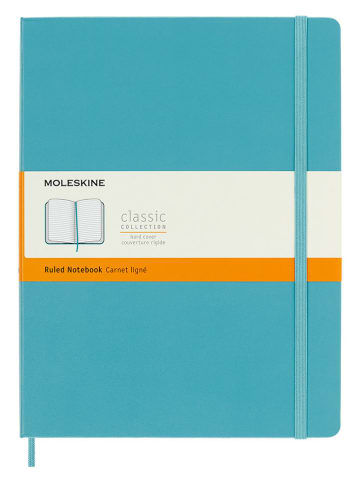 Moleskine Liniertes Notizbuch in Türkis - (B)19 x (H)25 cm