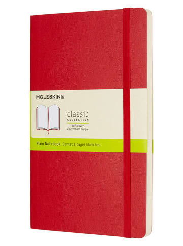 Moleskine Blanko Notizbuch in Rot - (B)13 x (H)21 cm
