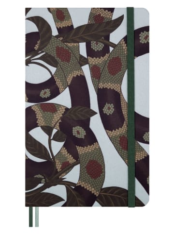 Moleskine Liniertes Notizbuch ''Snake Leaves'' in Khaki - (B)13 x (H)21 cm