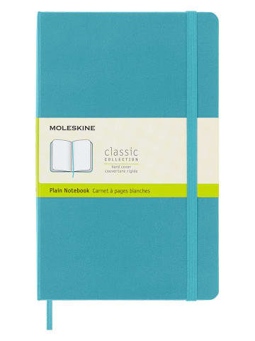 Moleskine Blanko Notizbuch in Türkis - (B)13 x (H)21 cm