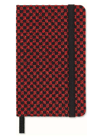 Moleskine Notatnik "Holiday" w kolorze czarno-czerwonym - 6,5 x 10,5 cm