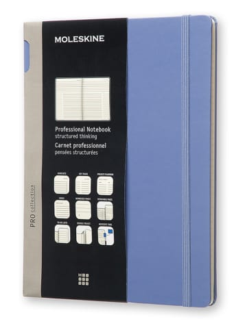 Moleskine Liniertes Notizbuch ''Pro Notebook'' in Violett - (B)19 x (H)25