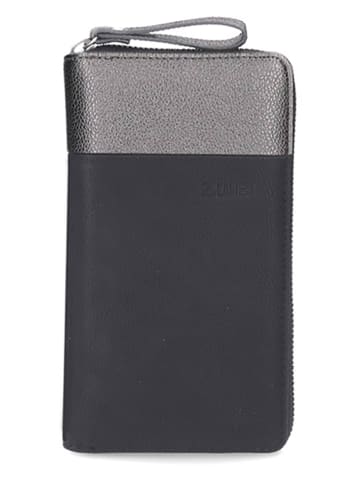Zwei Geldbörse in Schwarz/ Silber - (B)11 x (H)20 x (T)3 cm