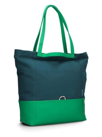 Zwei Shopper "Fiorella FI200" in Grün - (B)44 x (H)38 x (T)19 cm