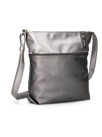 Zwei Umhängetasche in Silber/ Anthrazit - (B)29 x (H)27 x (T)8 cm