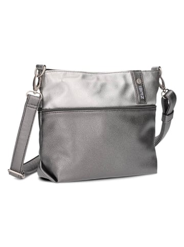 Zwei Umhängetasche in Grau/ Silber - (B)27 x (H)23 x (T)10 cm