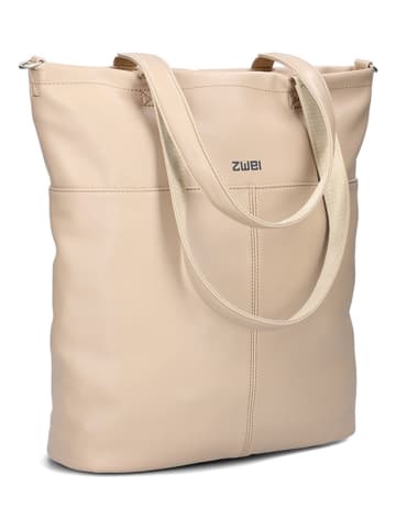 Zwei Schultertasche "M145" in Beige - (B)35 x (H)37 x (T)15 cm