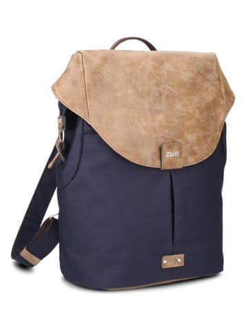 Zwei Rucksack in Dunkelblau/ Beige - (B)31 x (H)37 x (T)13 cm