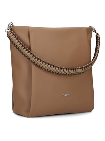 Zwei Schultertasche in Hellbraun - (B)31 x (H)30 x (T)12 cm