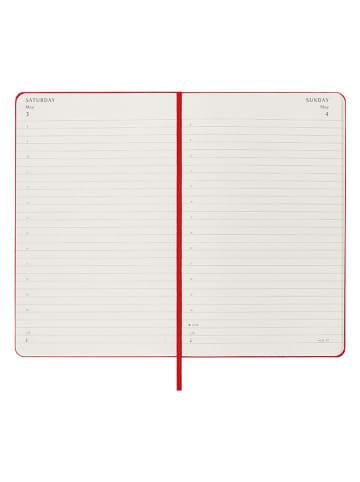 Moleskine Tageskalender "2025" in Rot - (B)13 x (H)21 cm