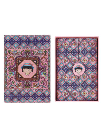 Moleskine Liniertes Notizbuch ''Sakura'' in Rosa/ Blau - (B)9 x (H)14 cm