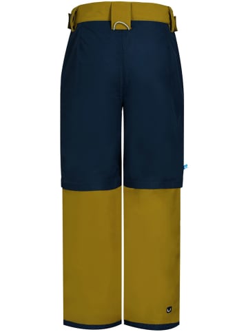 Peek U Afritstrekkingbroek "Terra" mosterdgeel/donkerblauw