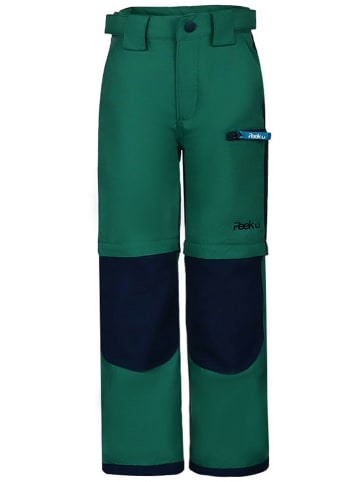 Peek U Spodnie trekkingowe Zipp-Off "Terra" w kolorze granatowo-zielonym