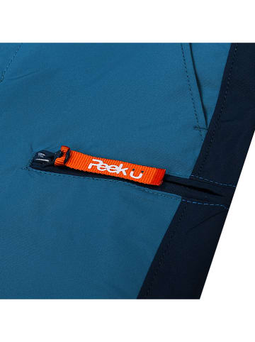Peek U Spodnie trekkingowe Zipp-Off "Terra" w kolorze niebiesko-granatowym