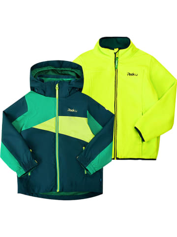 Peek U 3-in-1 functionele jas "Ridge" donkergroen