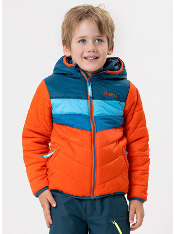 Peek U All-season doorgestikte jas "Baz" oranje/blauw