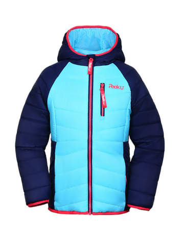 Peek U All-season doorgestikte jas "Cordelia" donkerblauw/turquoise