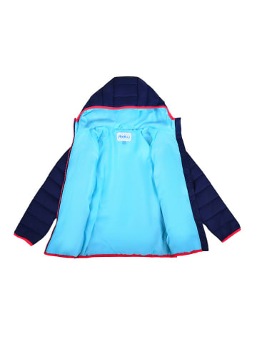 Peek U All-season doorgestikte jas "Cordelia" donkerblauw/turquoise