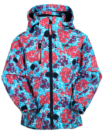 Peek U Regenjas "Autumn" turquoise/donkerblauw