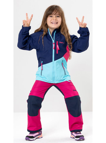 Peek U Regenjas "Hazel" turquoise/donkerblauw