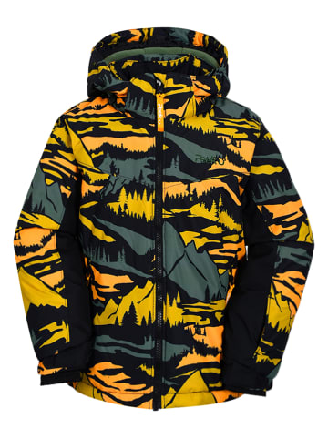 Peek U Ski-/ Snowboardjacke "Ash" in Grün/ Gelb