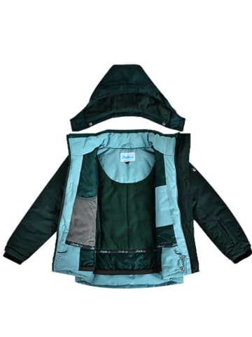 Peek U Funktions-Winterjacke "Kiran" in Blau/ Grün